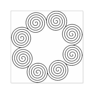 Rundspiralrahmen Gummistempel