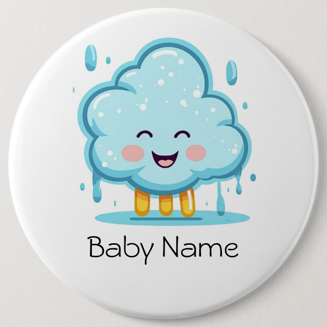 Rundtaste mit dem Bild eines kleinen Wolkenrainis Button (Vorderseite)