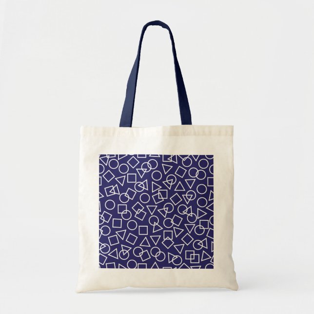 Rundtriangle Square Tote Bag Tragetasche (Vorne)