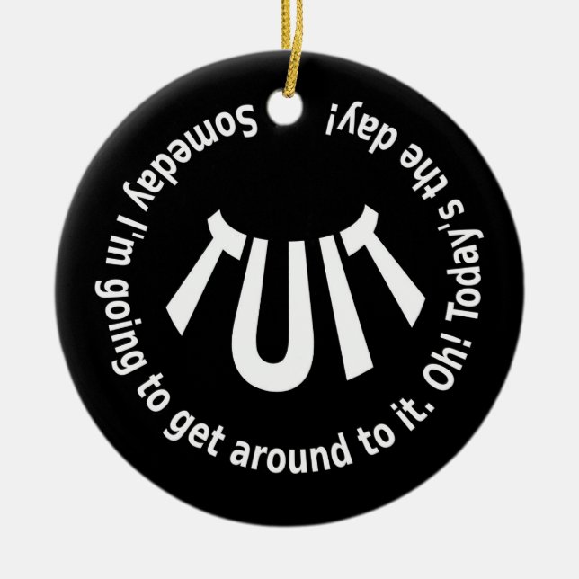 RUNDTUCH KERAMIK ORNAMENT (Vorne)