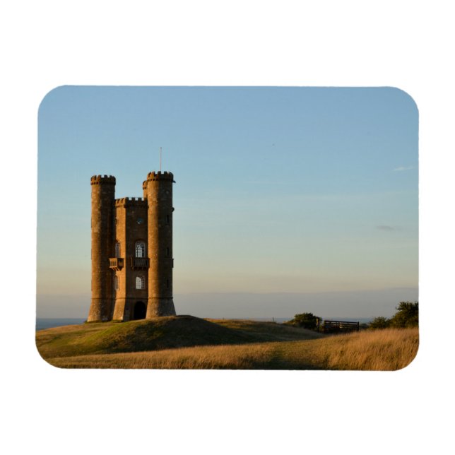 Rundturm im Rechteckmagnet der Cotswolds Magnet (Horizontal)