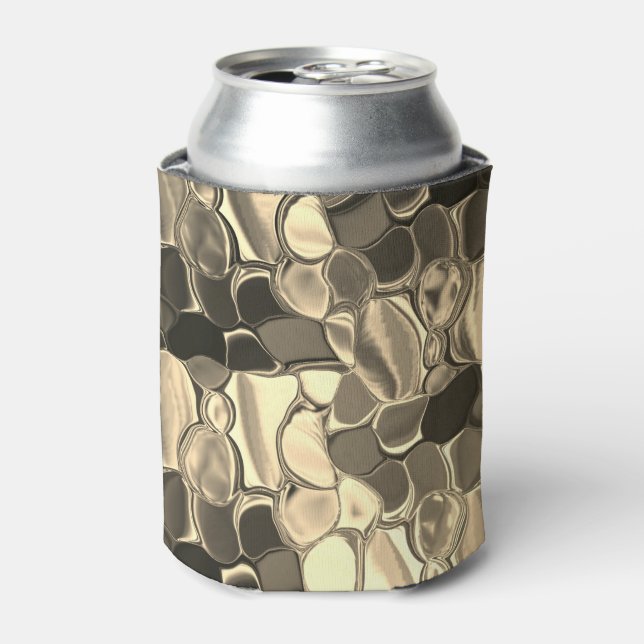 Rundungen in Bronze oder Beige, glänzend Dosenkühler (Kanne Vorderseite)