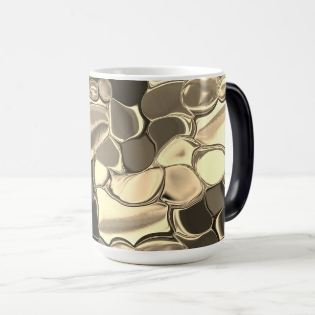 Rundungen in Bronze oder Beige, glänzend Verwandlungstasse (VorderseiteRechts)