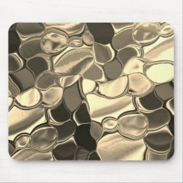 Rundungen in Bronzefarben, glänzendes helles Gold? Mousepad
