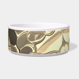 Rundungen in Bronzefarben, klares Gold, glänzend Napf