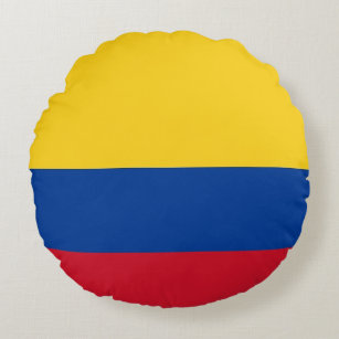 Rundwurfkissen mit kolumbianischer Flagge Rundes Kissen