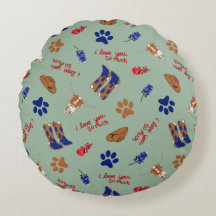 Rundwurfpillow - Austin Texas Bluebonnets