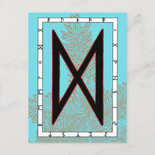 Rune Dagaz - Carte postale de pointe