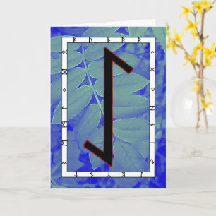 Rune Eihwaz – Zentrierte Ausdauer Karte