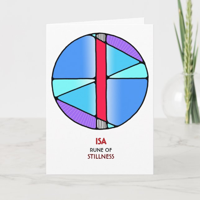 Rune Isa - Stille - Jugendstil Karte (Vorderseite)