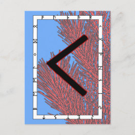 Rune Kenaz - Knowledge Postcard Postkarte