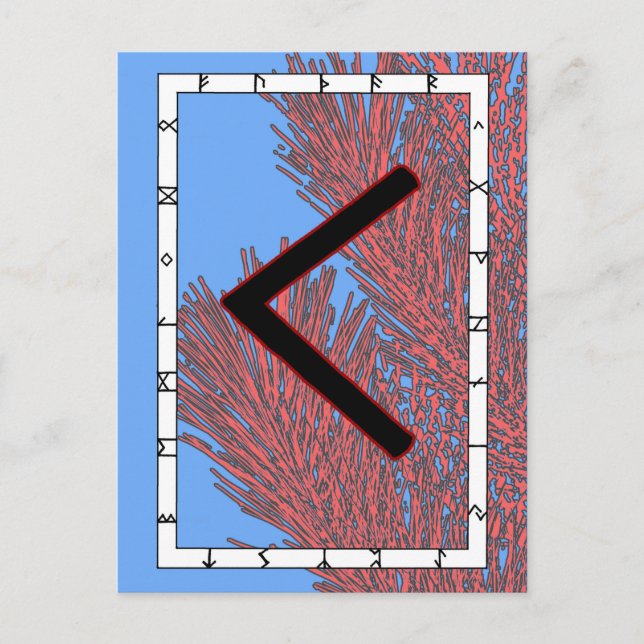 Rune Kenaz - Knowledge Postcard Postkarte (Vorderseite)