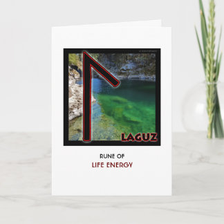 Rune Laguz - Lebensenergie - Wasser Karte