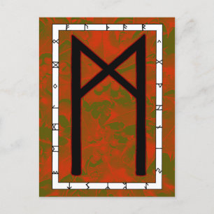 Rune Mannaz - Carte postale Humanité