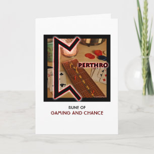 Rune Perthro - Gaming & Chance - Gambler Karte