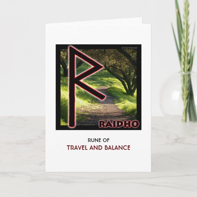 Rune Raidho - Reise und Bilanz Karte (Vorderseite)