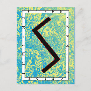 Rune Sowilo - Erfolg! Postkarte