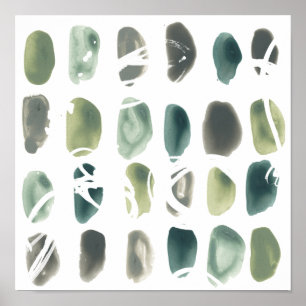 Rune-Stein - Grün Poster