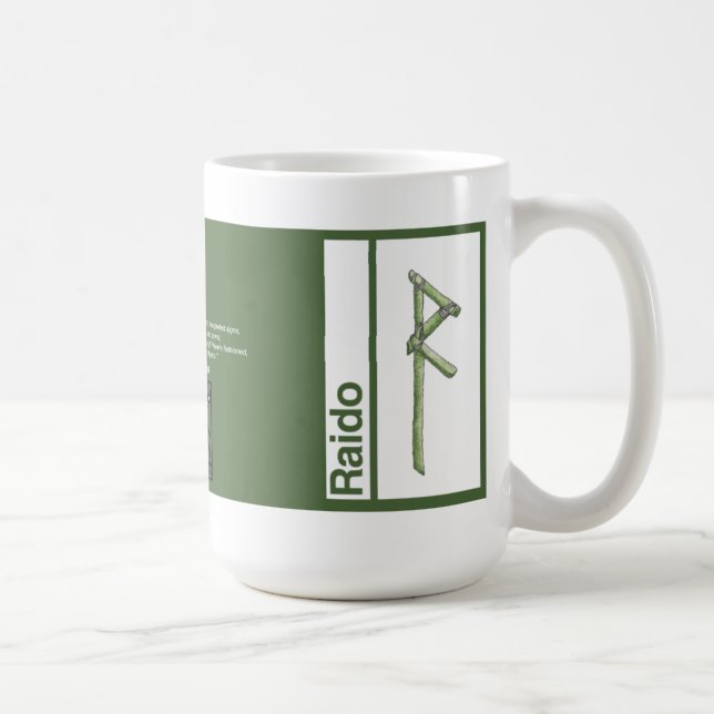 Rune-Tasse:: Raido Kaffeetasse (Rechts)
