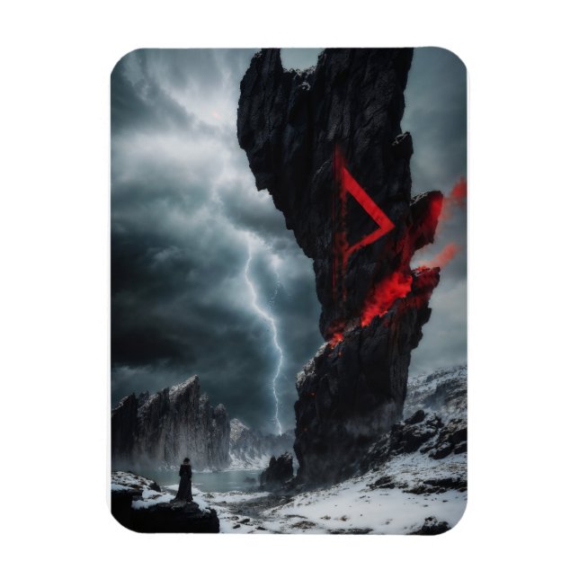 Rune Thurisaz Magnet (Vertikal)