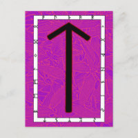 Rune Tiwaz - Victoire ! Carte postale