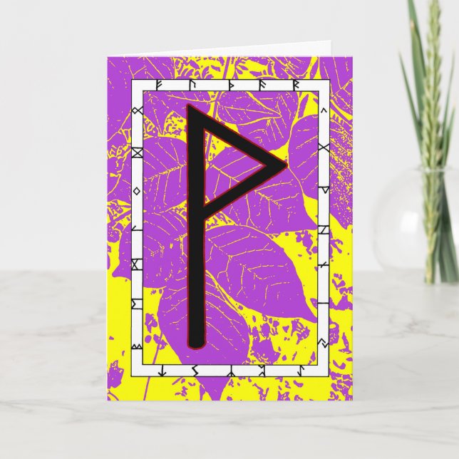 Rune Wunjo - Joy! Karte (Vorderseite)