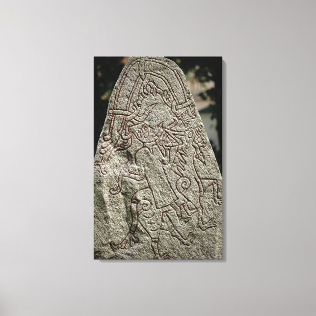 Runenstein Leinwanddruck (Vorderseite)