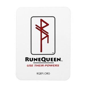 RuneQueen Portents und Designs' ikonisches Logo Magnet