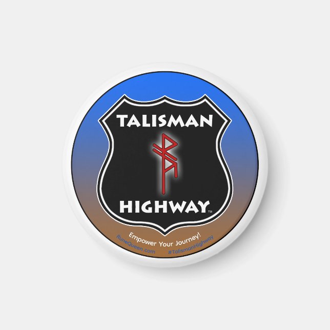 RuneQueen's Talisman Highway Magnet (Vorne)