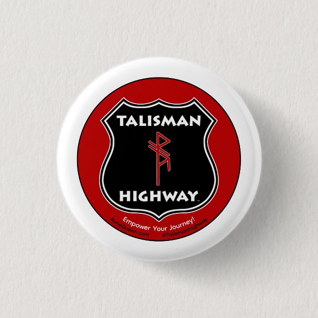 RuneQueen's Talisman-Hochstraße Button (Vorderseite)