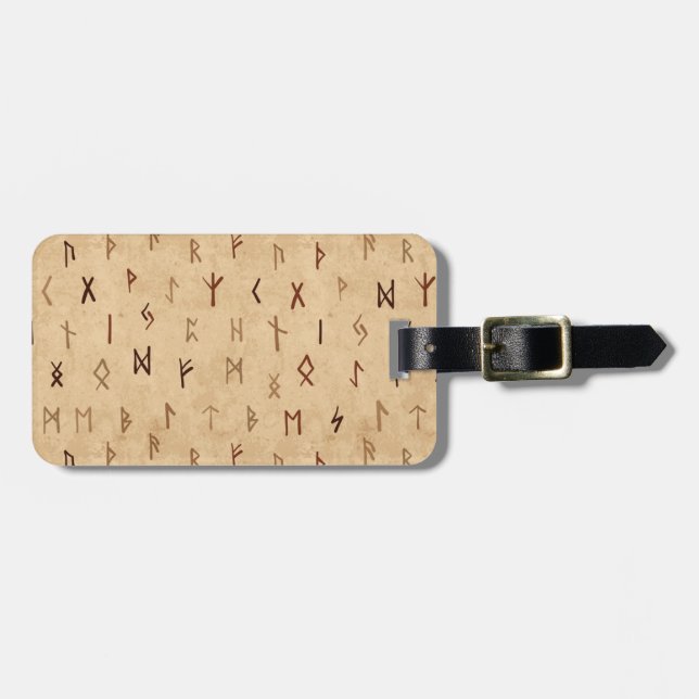 Runes Luggage Tag Gepäckanhänger (Vorderseite horizontal)