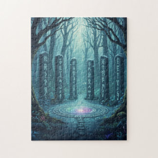 Runes Mystiques Anciennes Pierre Lumineuse Puzzle