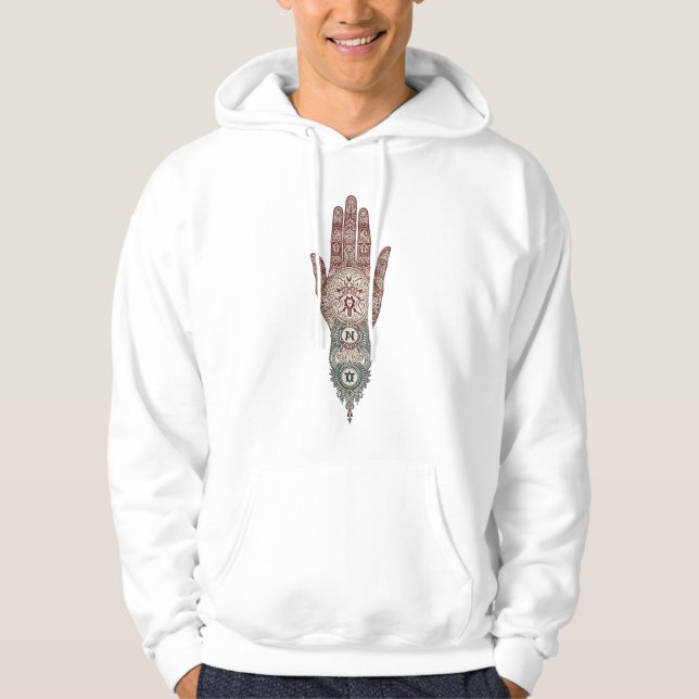 Runes & Roses: East Meets North Hoodie (Vorderseite)