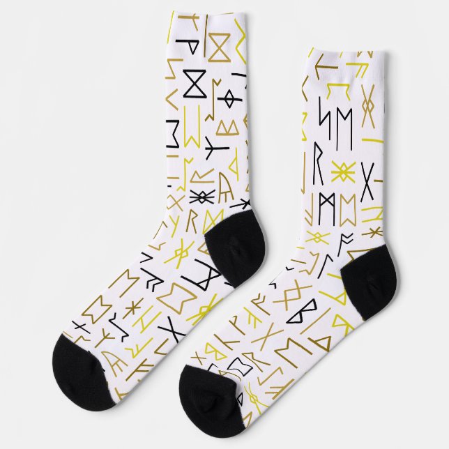 Runes Socken (Linkes Detail)