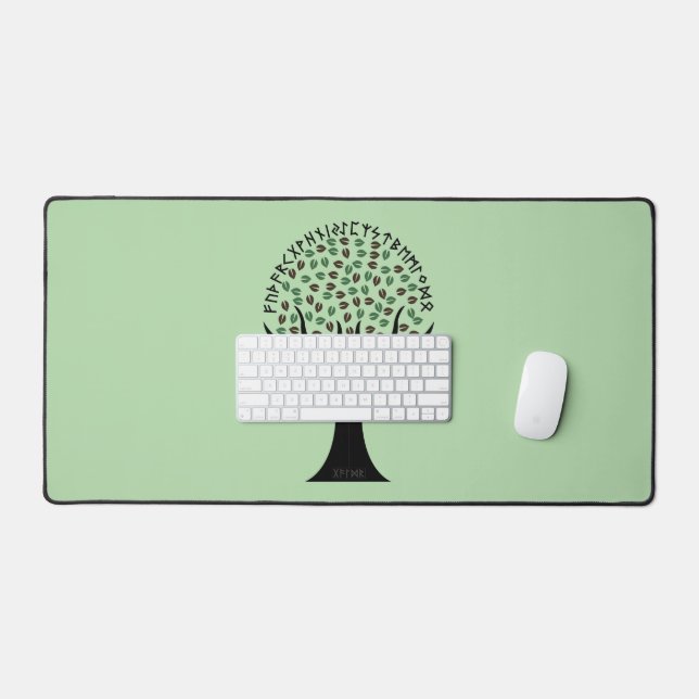 Runic Tree Desk Mat Schreibtischunterlage (Tastatur & Maus)