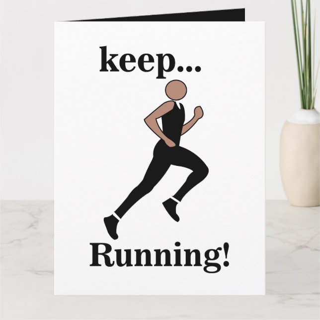 Runner Athlete Sports Karte (Vorderseite)