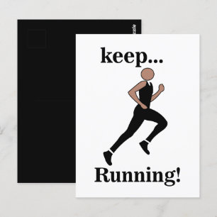 Runner Athlete Sports Postkarte