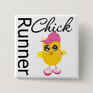 Runner Chick Button