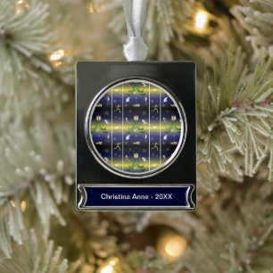 Runner Christmas Tree - Mädchen laufen Banner-Ornament Silber