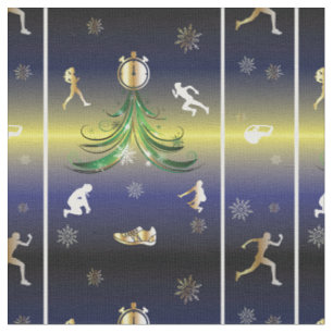 Runner Christmas Tree - Mädchen laufen Stoff