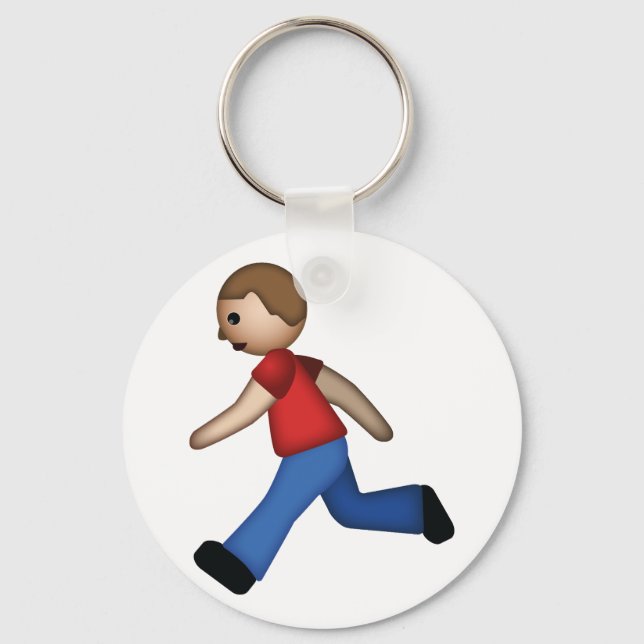 Runner Emoji Schlüsselanhänger (Vorderseite)