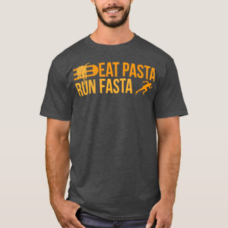 Runner essen Pasta Lauf Fasta Jogger Funny Gift Id T-Shirt