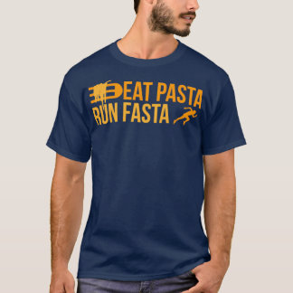 Runner essen Pasta Lauf Fasta Jogger Funny Gift Id T-Shirt