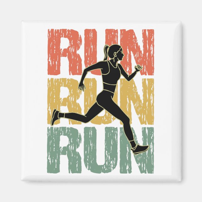 Runner Girl Magnet (Vorne)