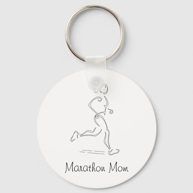 Runner Girl Schlüsselanhänger (Vorderseite)