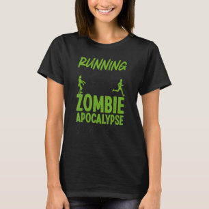 Runner Halbmarathon Zombie läuft nicht T-Shirt