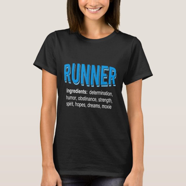 Runner Ingredients Funny Running Gabe Shirt (Vorderseite)