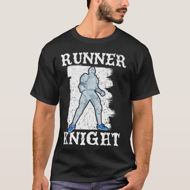 Runner Knight  Medieval Knighthood Warrior  1 T-Shirt (Vorderseite)