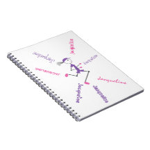 Runner Lady Pink Lila Personalisiertes Notebook