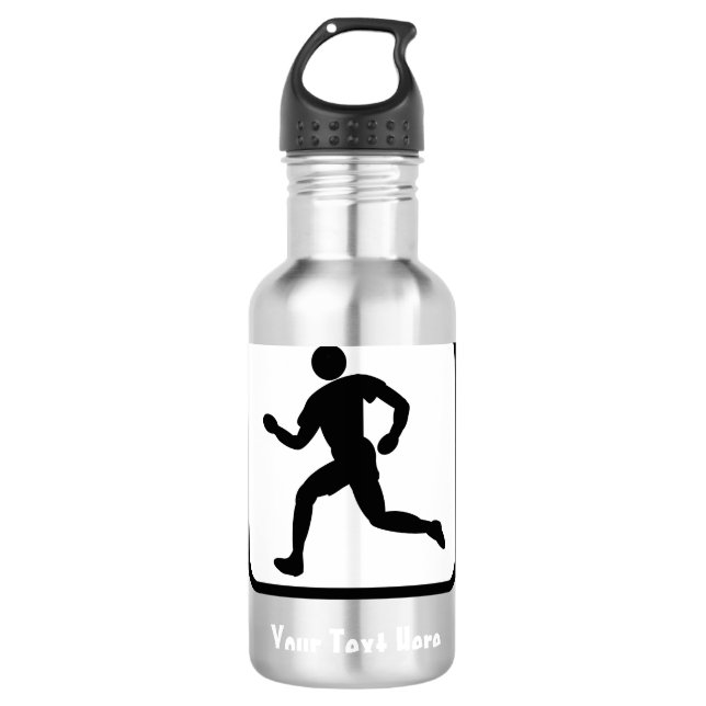 Runner-Logo — Anpassbar Trinkflasche (Vorderseite)